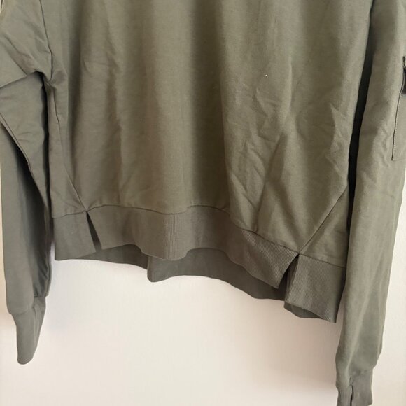 All In Motion Pullover Mock Neck Sweatshirt Green NWT Women’s Size M - Picture 4 of 8